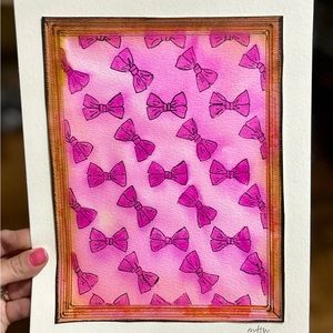 Watercolor and ink print 8.5x11in signed and numbered by me the artist